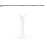LED lighting pole made of stainless steel Fossoli