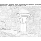 Metal lighting pole Castelo