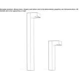 Aluminiowy słupek oświetleniowy LED Shildon