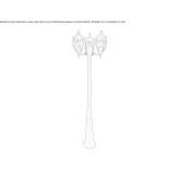 Aluminum garden lantern Jueri