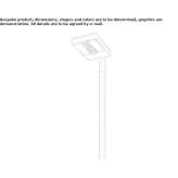 Street lamp made of die-cast aluminum Creto