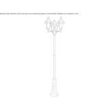 Lampa ogrodowa z aluminium i miedzi Albia
