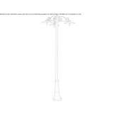 Die-cast aluminum garden lantern Datca