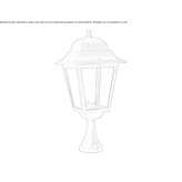 Garden lantern made of die-cast aluminum Vargata