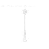 Garden lantern made of die-cast aluminum Vargata