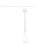 Garden lantern made of die-cast aluminum Attigny