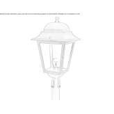 Garden lantern made of die-cast aluminum Vargata