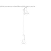 Garden lantern made of die-cast aluminum Curaca