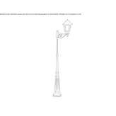 Garden lantern made of die-cast aluminum Vargata