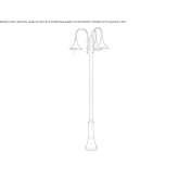 Garden lantern made of die-cast aluminum Curaca