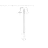 Garden lantern made of die-cast aluminum Curaca