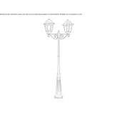 Garden lantern made of die-cast aluminum Vargata