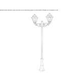 Garden lantern made of die-cast aluminum Zotoluca