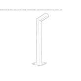 Aluminiowa latarnia ogrodowa LED Longare