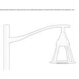 Aluminiowa latarnia ogrodowa LED Goemec