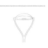 Aluminum LED garden lantern Bermejo