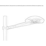 Aluminiowa latarnia ogrodowa LED Bermejo