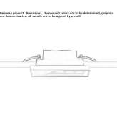 LED outdoor spotlight in die-cast aluminum Loctudy