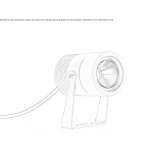 Adjustable outdoor LED spotlight Aprica