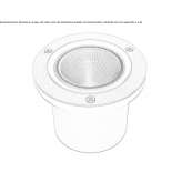 Recessed stainless steel outdoor LED spotlight Haczow