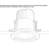 Outdoor LED spotlight for recessing in the ceiling Berdorf
