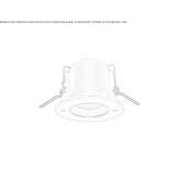 External spotlight for recessing in the ceiling Thune