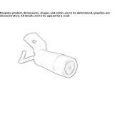 Adjustable outdoor LED spotlight Nyandoma