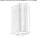 Aluminum outdoor spotlight for wall mounting Dysart