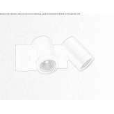 Aluminum outdoor LED spotlight for wall mounting Ridgetop