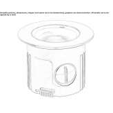 Aluminum recessed LED spotlight, outdoor Rudnitz