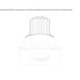 Recessed aluminum outdoor reflector Kurnach