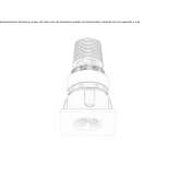 Aluminiowy reflektor do wbudowania LED, zewnętrzny Kurnach