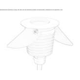 Recessed LED outdoor spotlight Cruzton