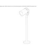 Adjustable metal LED outdoor spotlight Bassano