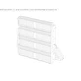 Zewnętrzny reflektor LED ze szkła i aluminium Heumen