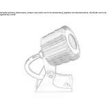 Adjustable outdoor LED spotlight Cuero