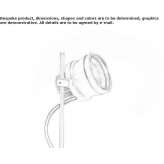 LED outdoor spotlight made of anodized aluminum Kokkola
