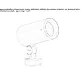 Adjustable aluminum LED outdoor spotlight Balacita