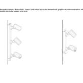 Exterior spotlight in adjustable die-cast aluminum LED Balacita