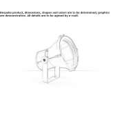 Adjustable aluminum outdoor reflector Brienz