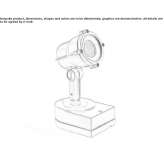 Lampa spacerowa LED z aluminium Reflektor zewnętrzny Brienz