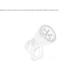 Regulowany aluminiowy reflektor zewnętrzny LED Rambala