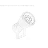 Adjustable aluminum LED outdoor spotlight Rambala
