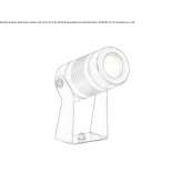 Regulowany aluminiowy reflektor zewnętrzny LED Bozice
