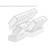 Regulowany aluminiowy reflektor zewnętrzny LED Blagny