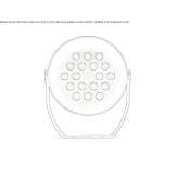 Adjustable LED walking lamp, cast aluminum. Outdoor reflector Gemonio