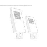 Regulowany aluminiowy reflektor zewnętrzny LED Batan