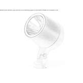 Adjustable outdoor reflector in die-cast aluminum Acerra