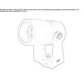 Adjustable outdoor reflector Bosingen
