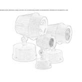 Regulowany aluminiowy reflektor zewnętrzny LED Cigliano